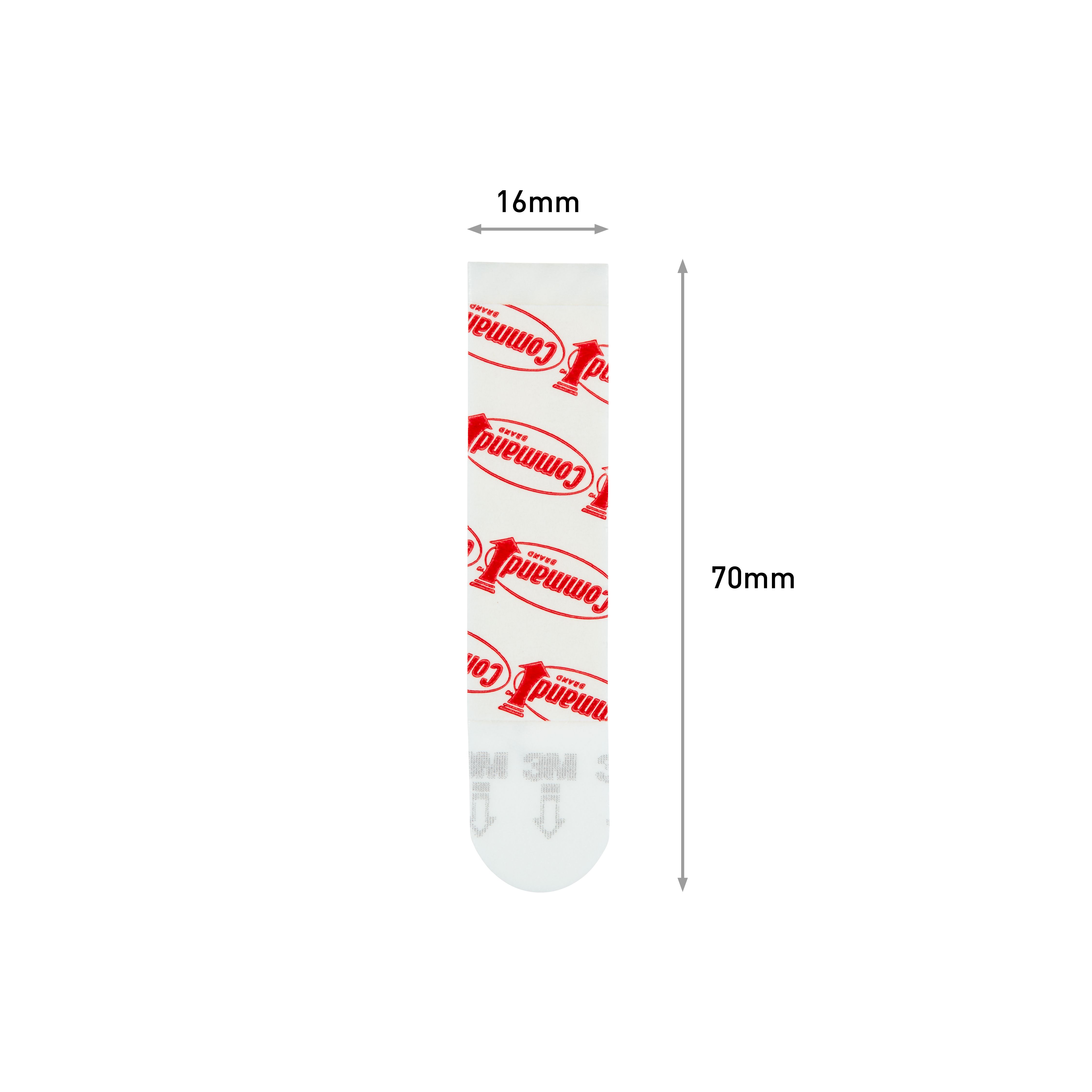 3M Command Medium White Adhesive strip (Holds)3.4kg, Pack of 10