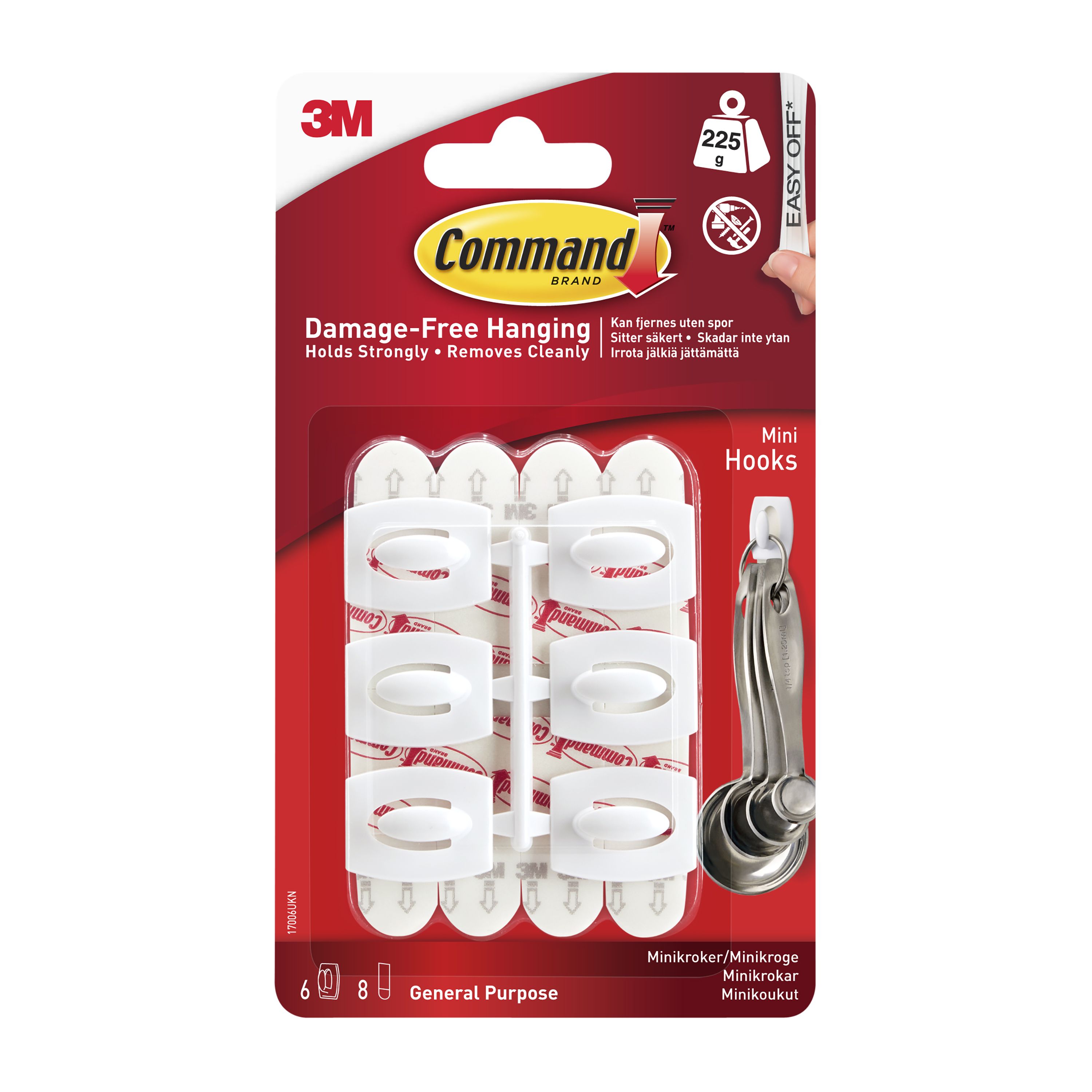 Command Wire Hooks, General Purpose, Small, Multi-Pack