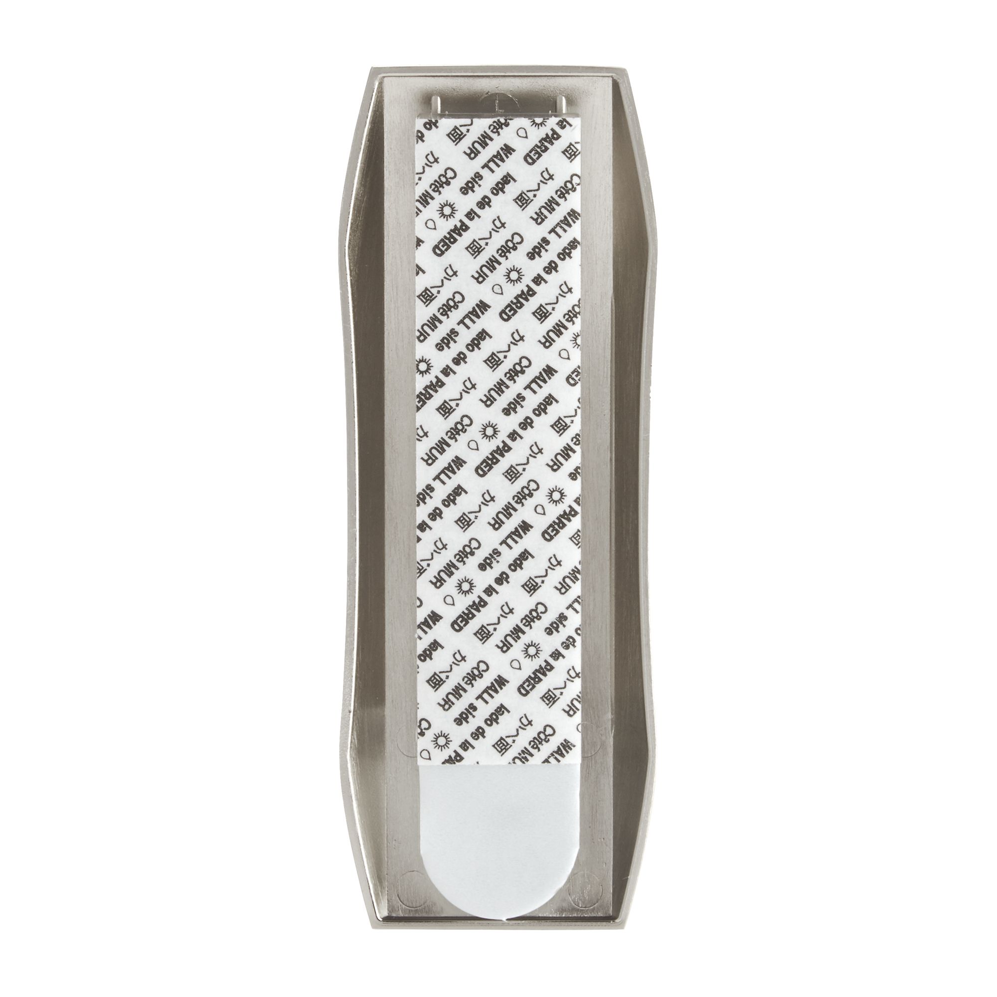 3M Command Modern Nickel effect Large Single Bath Hook (Holds)2.2kg - 4