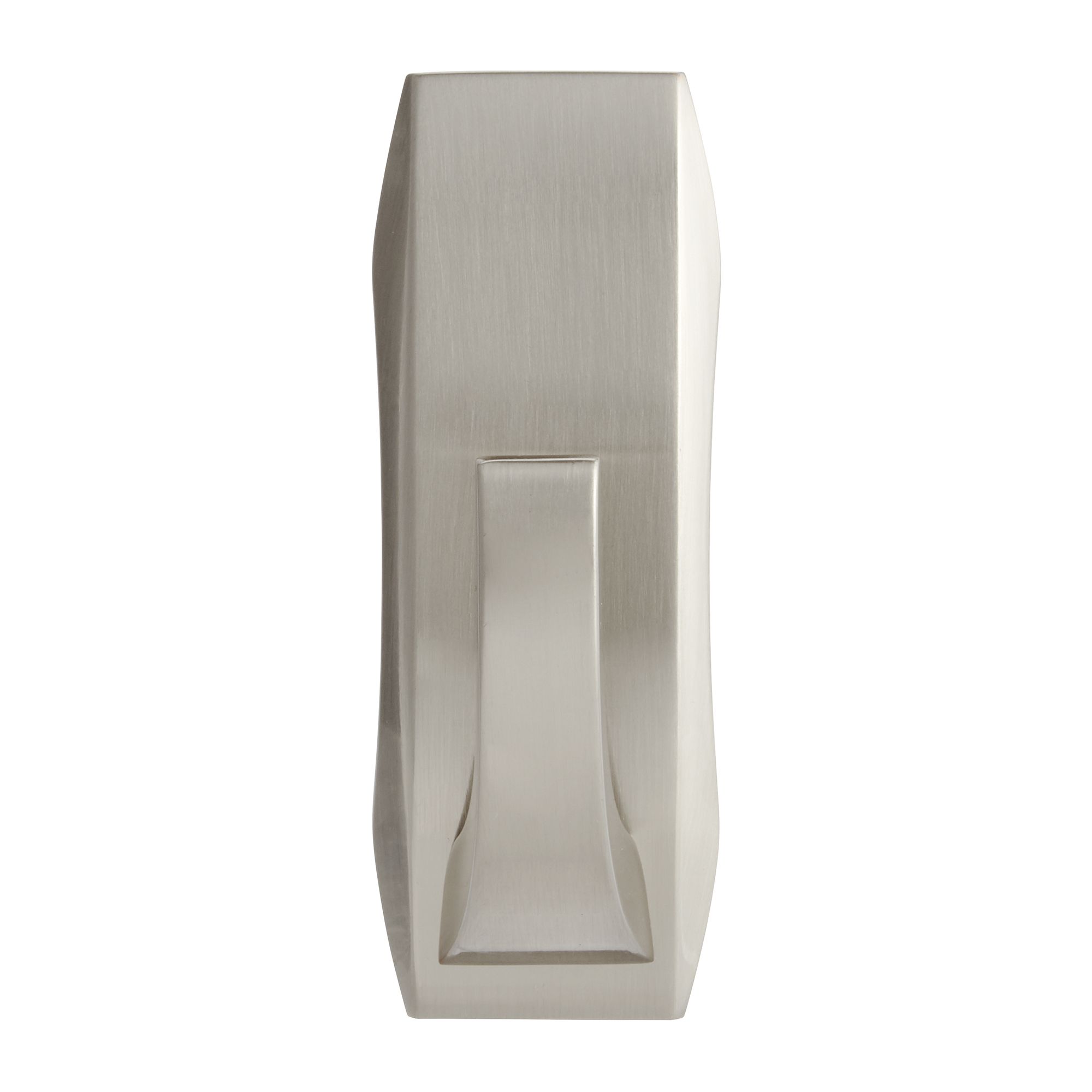 3M Command Modern Nickel effect Large Single Bath Hook (Holds)2.2kg - 5