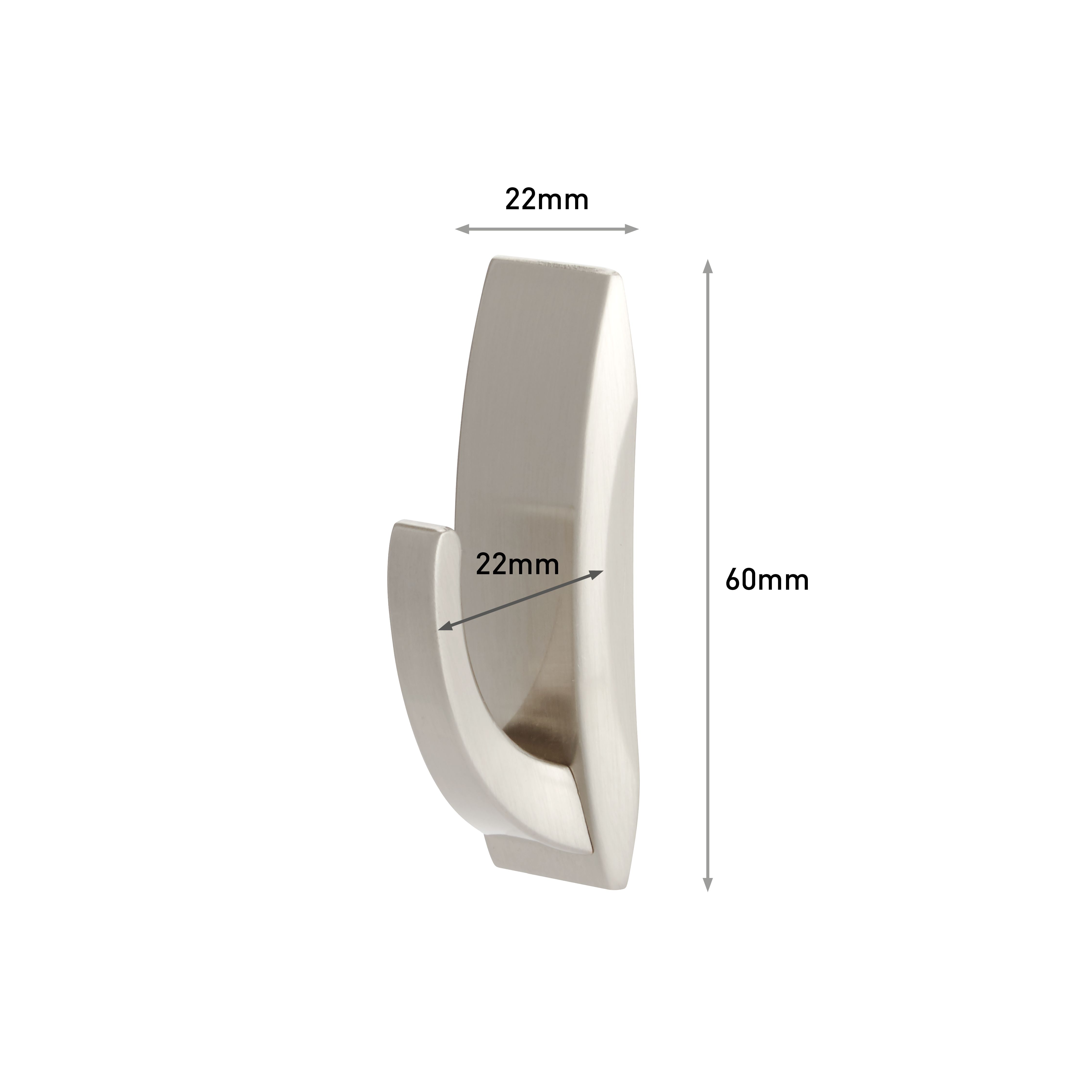 3M Command Modern Reflections Nickel effect Small Adhesive hook (Holds)0.45kg - 7