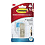 3M Command Modern Reflections Nickel effect Small Single Bath Adhesive hook (Holds)0.45kg