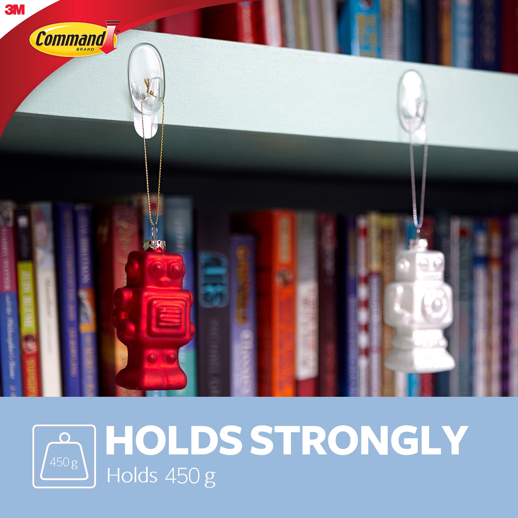 3M Command Small Clear Hook (Holds)0.45kg - 10