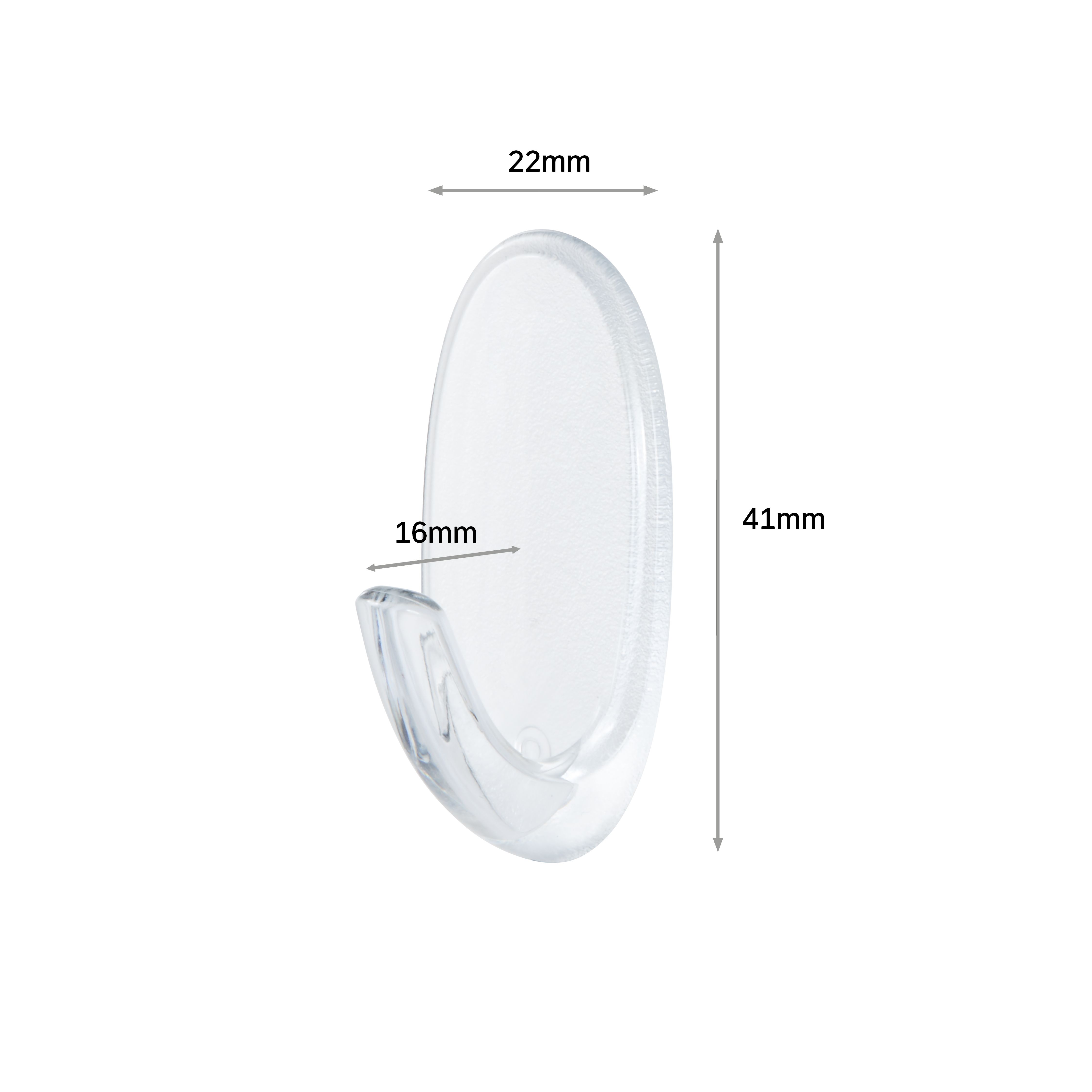 3M Command Small Clear Hook (Holds)0.45kg - 7