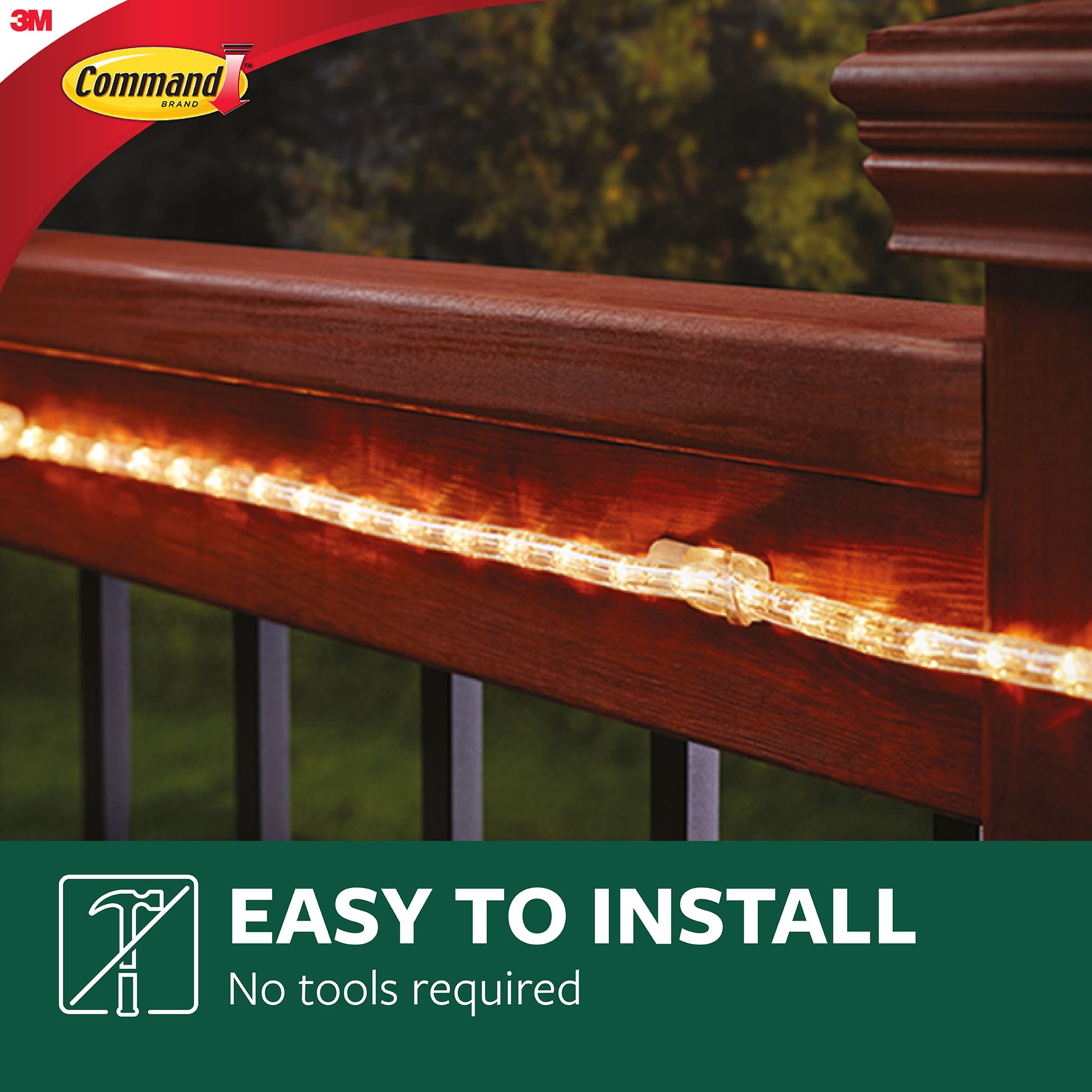 3M Command Small Clear Outdoor lights Clip - 8