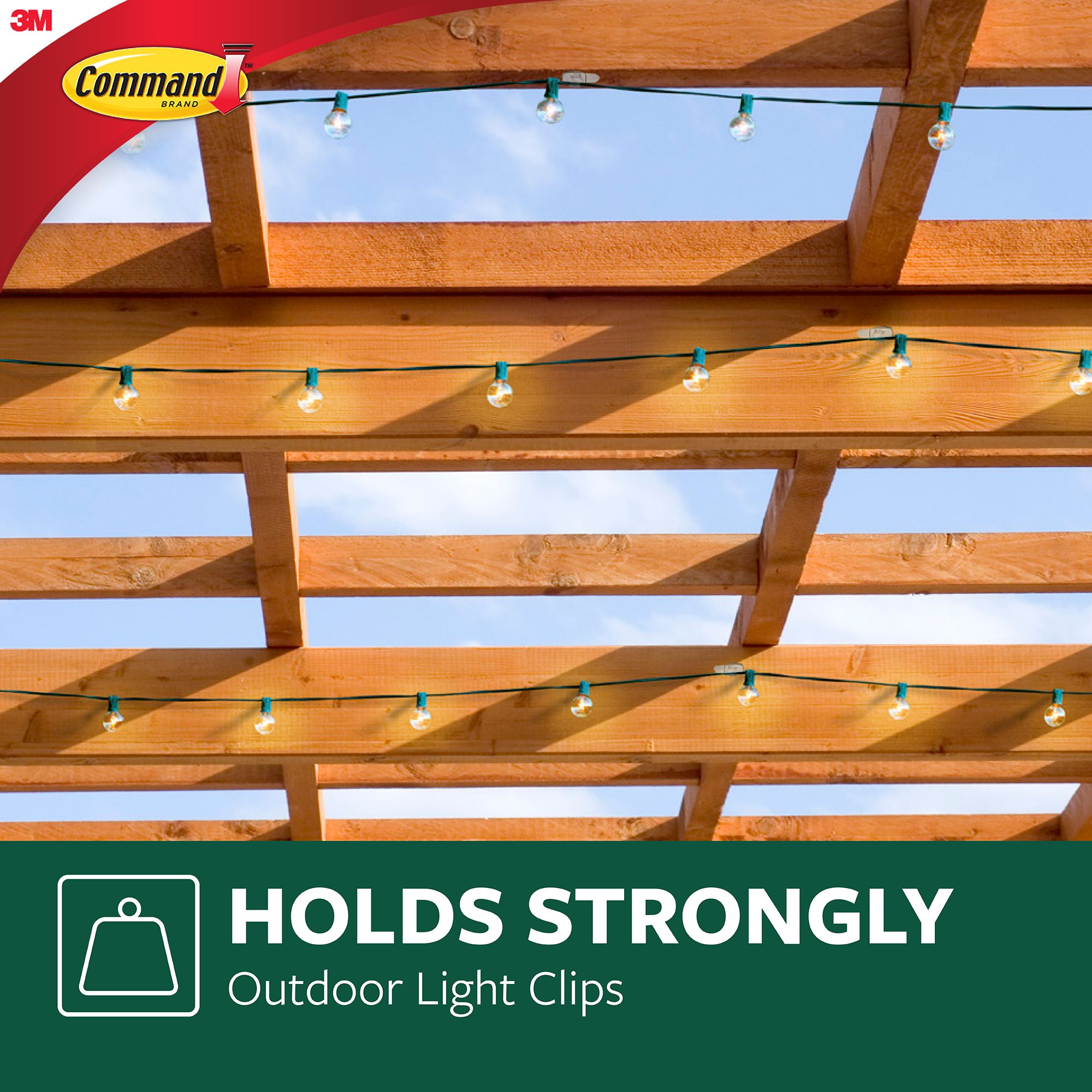 3M Command Small Clear Outdoor lights Clip - 9