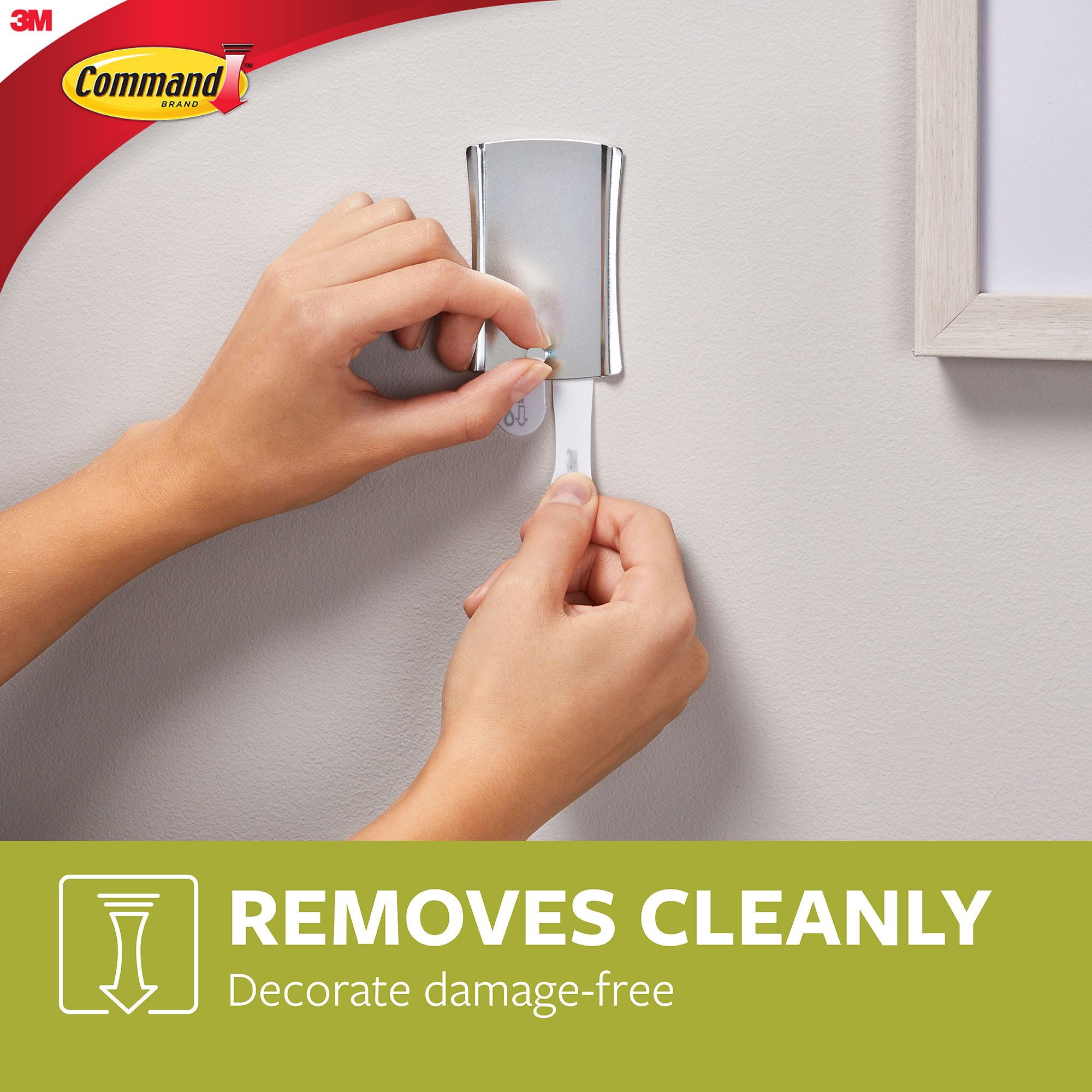 3M Command Steel effect Jumbo Single Picture hanging Sticky nail (Holds)3.6kg - 10
