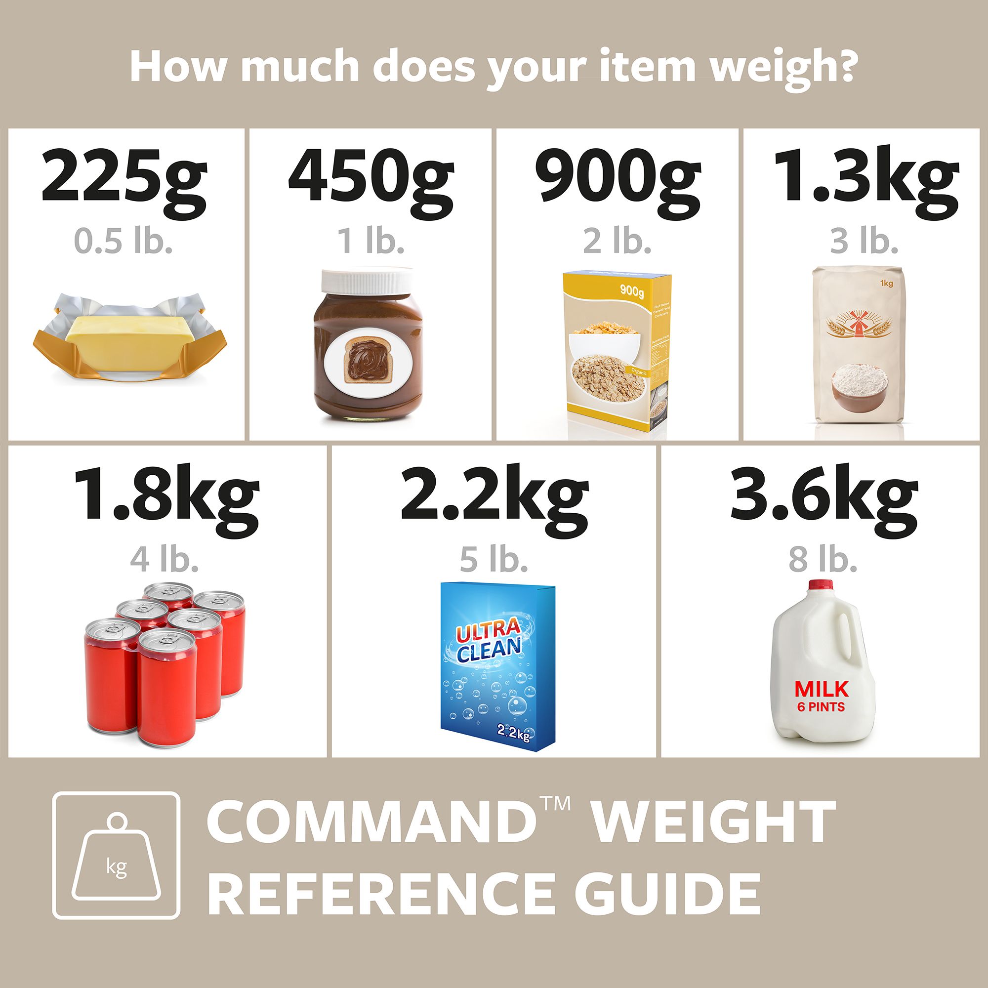 3M Command Terrace Grey Hook (Holds)1.3kg - 10