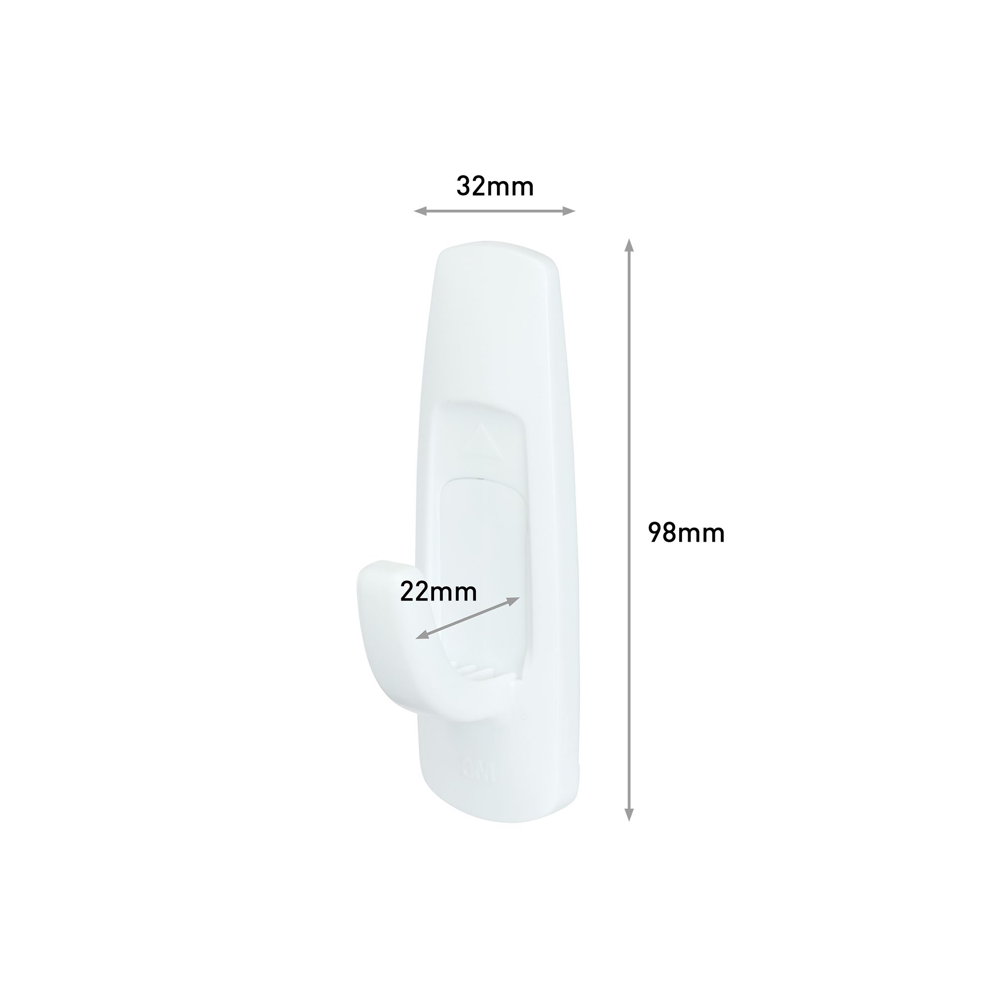 3M Command Utility Large White Hook (Holds)2.2kg - 7