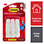 3M Command Utility Small White Adhesive hook (Holds)0.45kg, Pack of 6