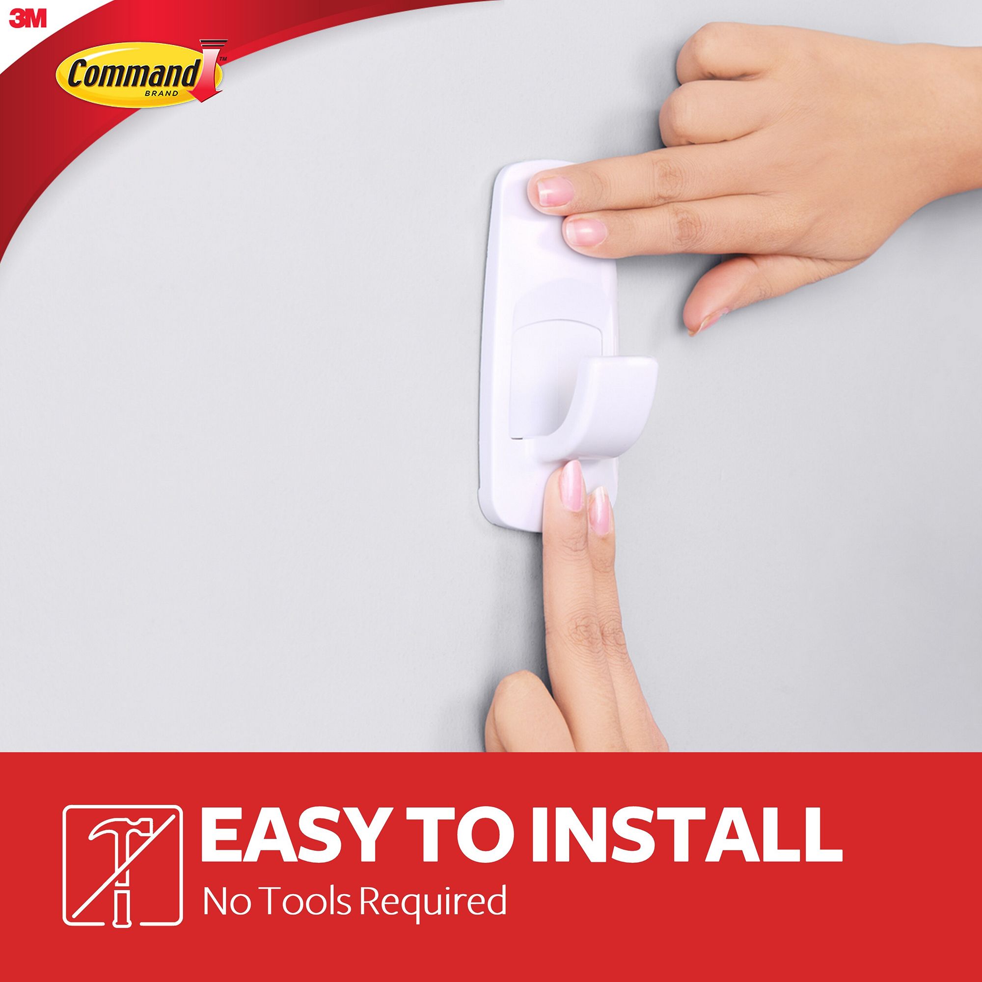 3M Command White Hook (Holds)3kg - 9