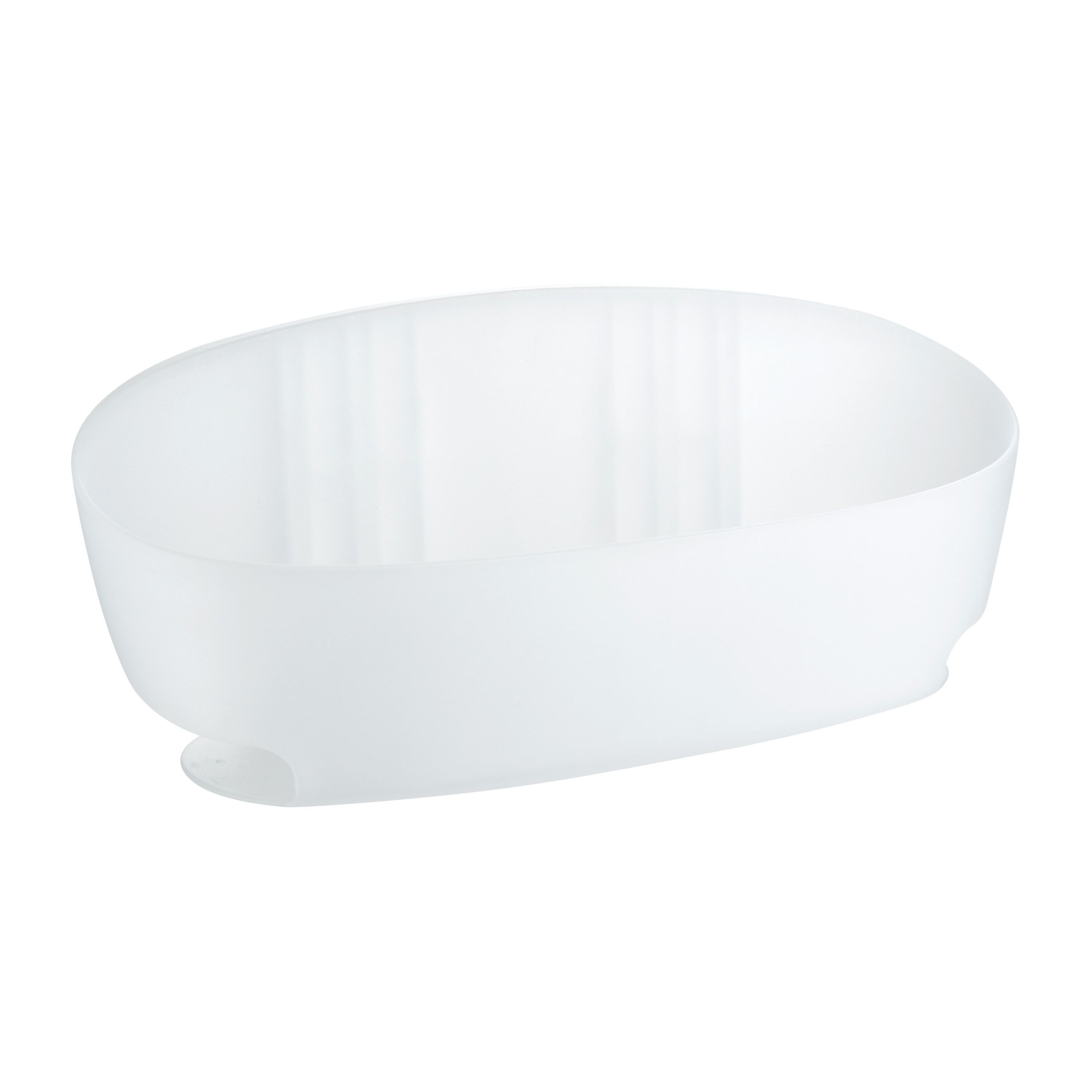 3M Command White Plastic 1 tier Shower basket (W)2.93cm