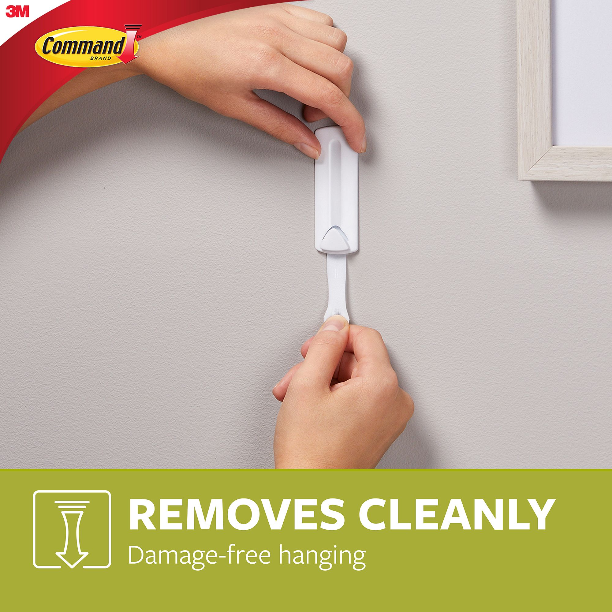 3M Command Wire Back White Picture hanging Canvas hanger (Holds)2.2kg - 10