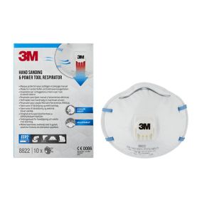 3M P2 Valved Disposable dust mask 8822, Pack of 3