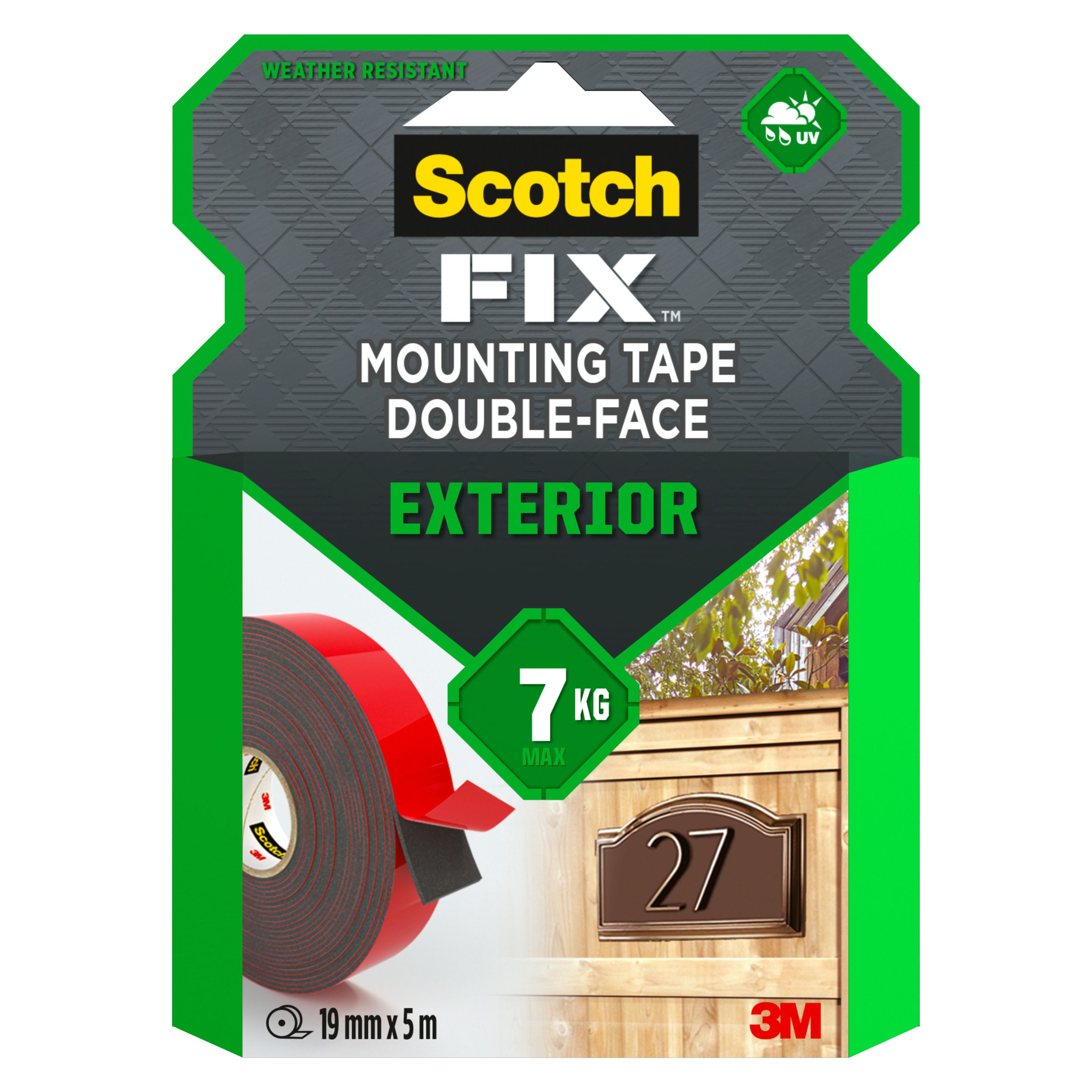 3M Scotch Auto Exterior Double-Sided Mounting Tape 12 mm x 1.5 m