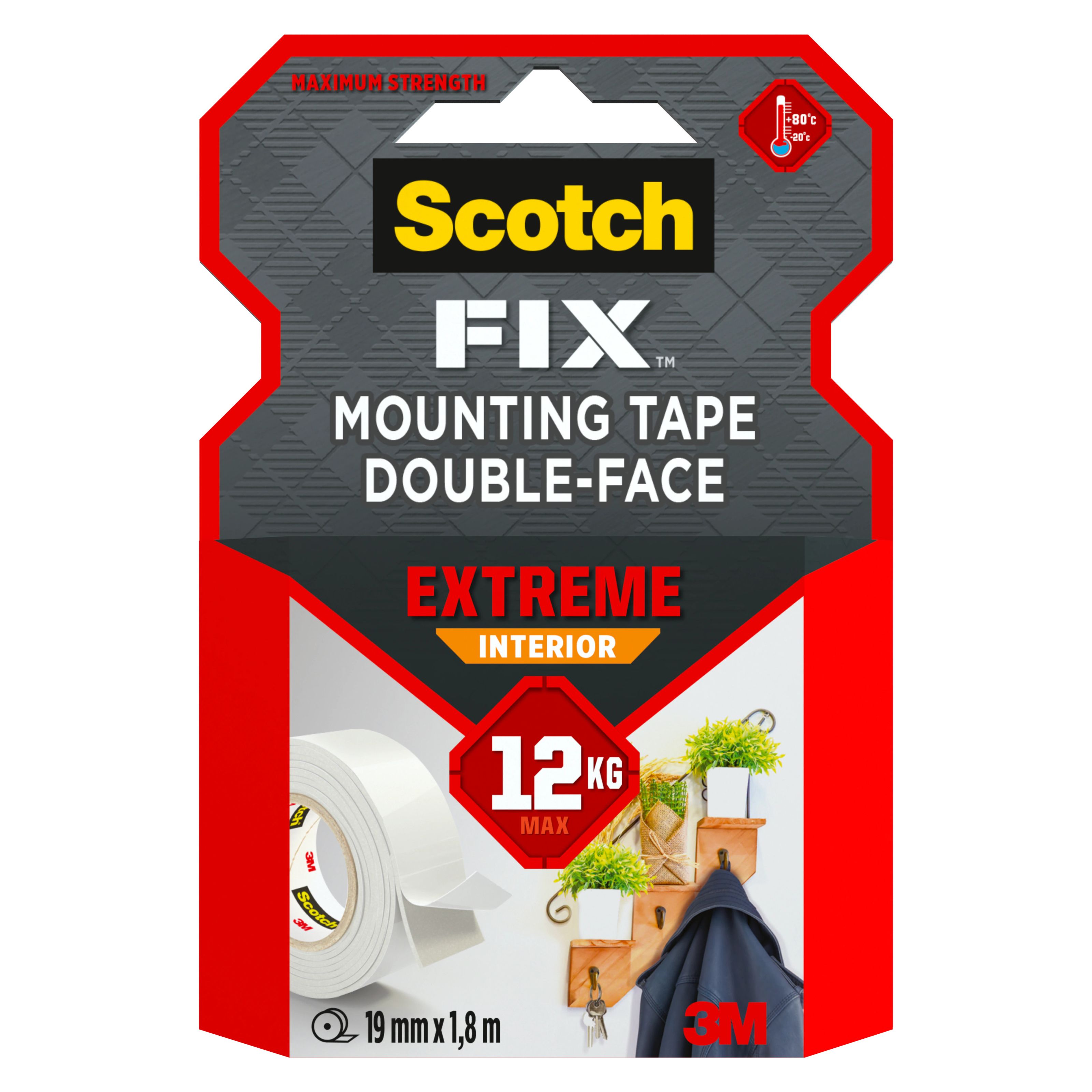 Gorilla Mounting Tape Squares Crystal Clear Double Sided Adhesive Sticky  Pads UK