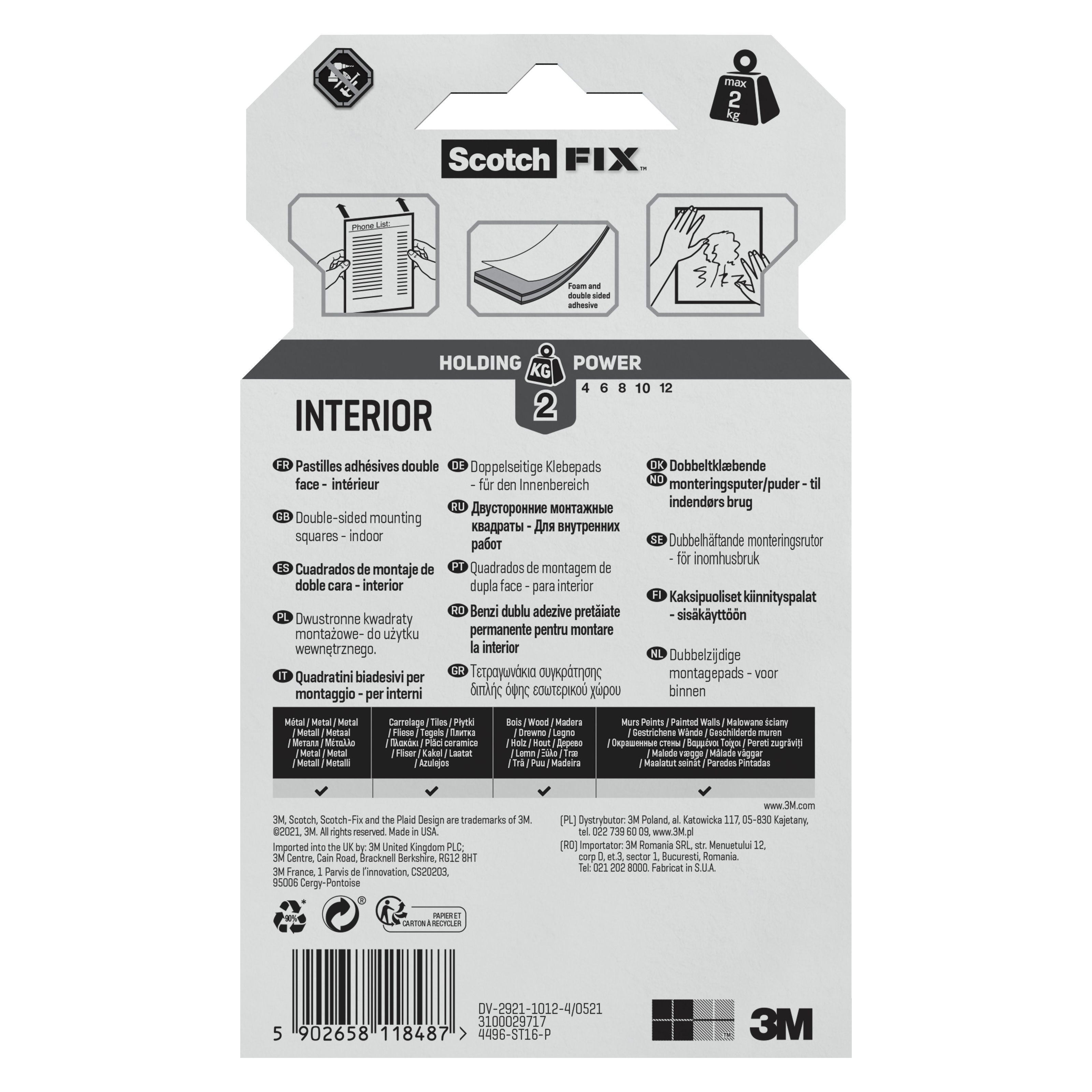 3M Mounting Adhesive square