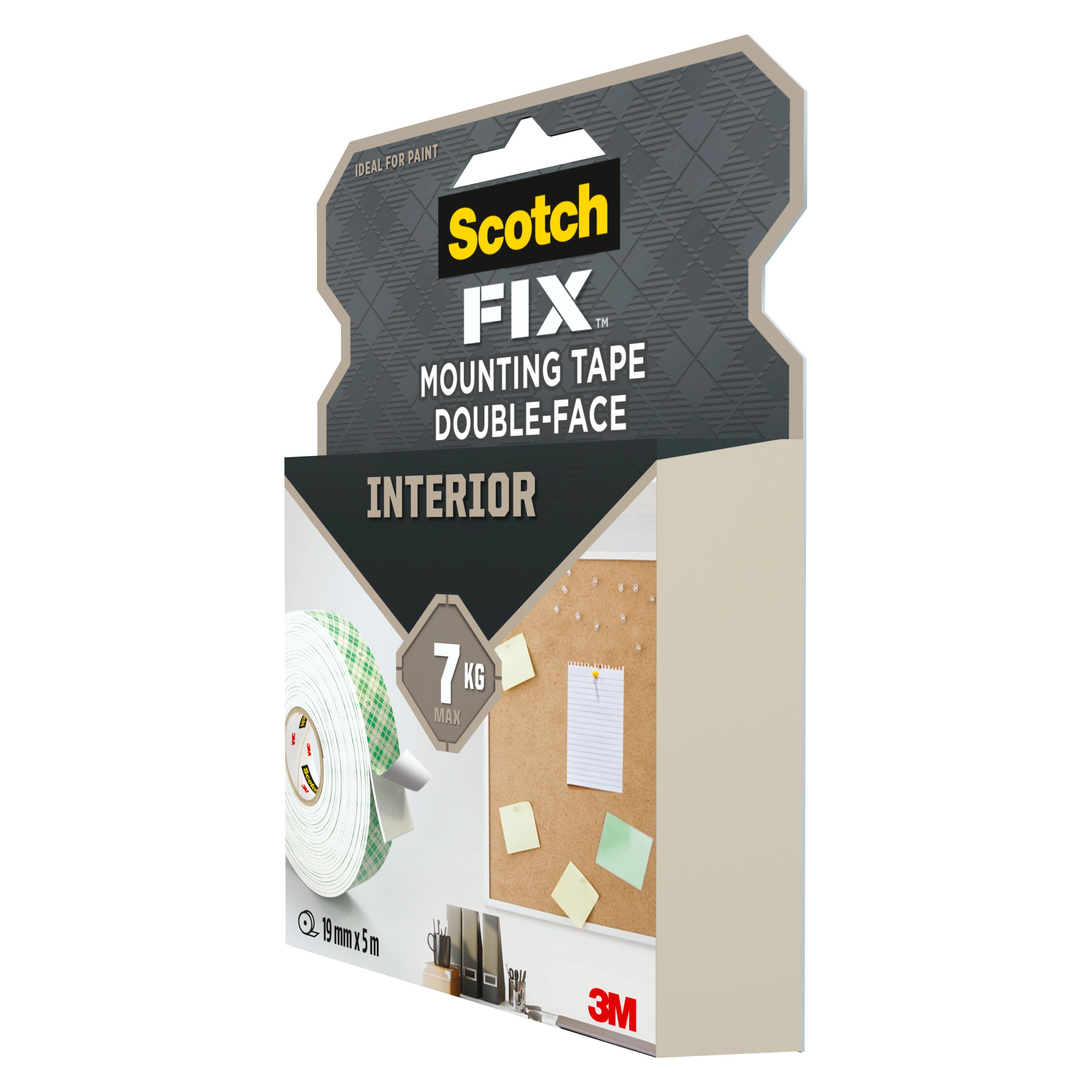 3M Scotch-Fix Interior Green Mounting Tape (L)5m (W)19mm - 4