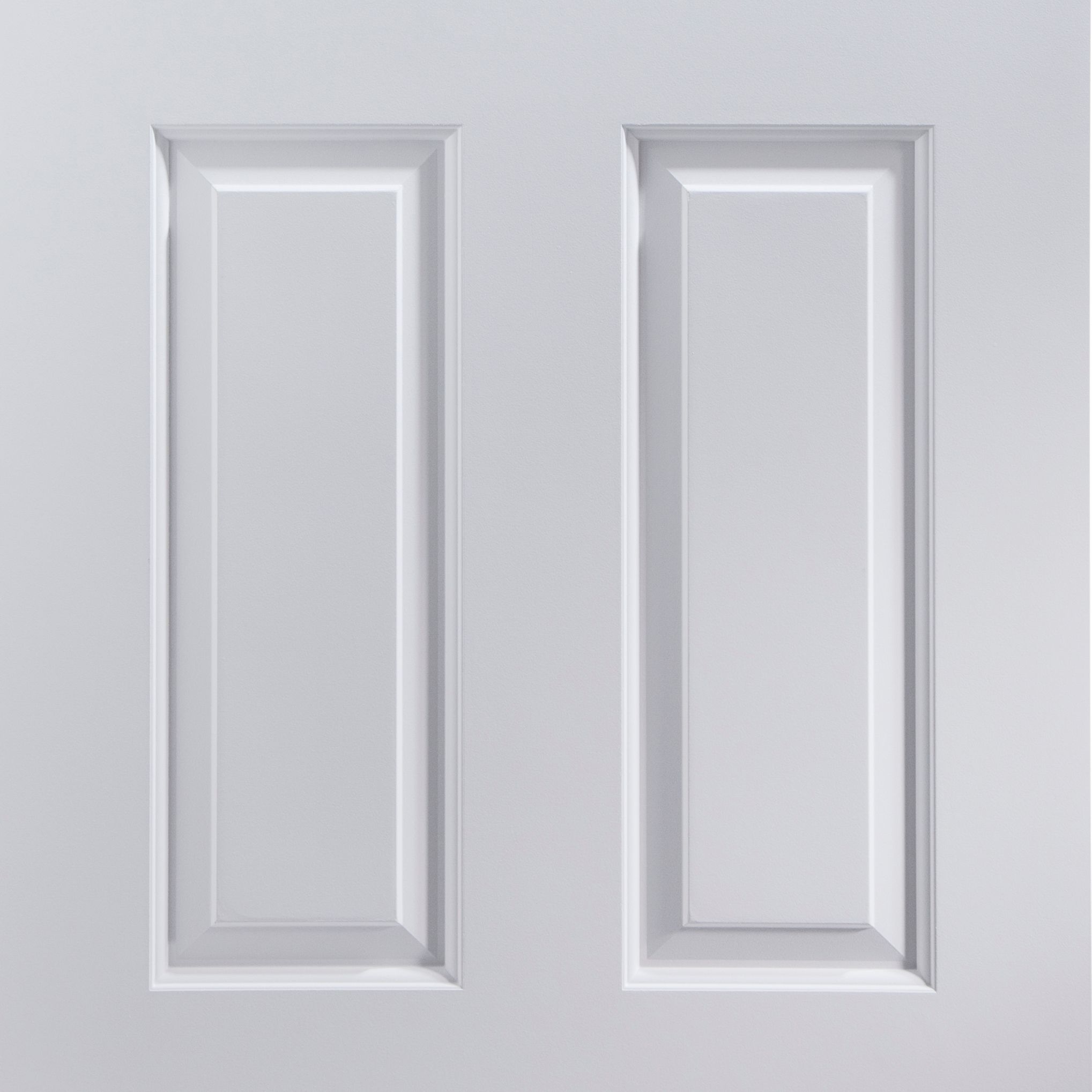 4 panel Clear Glazed Contemporary White Internal Door, (H)1981mm (W)762mm (T)35mm