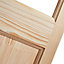 4 panel Clear Glazed Softwood Internal Bi-fold Door set, (H)1981mm (W)686mm