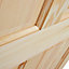 4 panel Clear pine LH & RH Internal Door, (H)2032mm (W)813mm (T)35mm