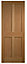 4 panel Flush Oak veneer Internal Door, (H)1981mm (W)610mm (T)35mm