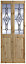 4 panel Frosted Glazed Softwood Internal Bi-fold Door set, (H)2040mm (W)726mm