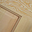 4 panel Glazed Clear pine LH & RH Internal Door, (H)2040mm (W)826mm