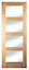 4 panel Glazed Shaker Oak veneer Internal Door, (H)1981mm (W)610mm (T)35mm