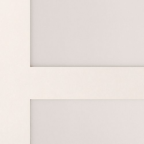 4 panel Glazed Shaker White Internal Door, (H)1981mm (W)686mm (T)35mm