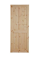 4 panel Internal Door, (H)1981mm (W)838mm (T)35mm