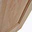 4 panel Oak veneer Internal Door, (H)1981mm (W)686mm (T)40mm