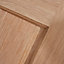 4 panel Oak veneer Internal Door, (H)1981mm (W)838mm (T)35mm