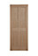 4 panel Oak veneer Internal Door, (H)2040mm (W)826mm (T)40mm