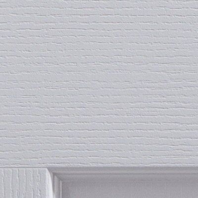 4 panel Patterned White Internal Door, (H)2040mm (W)726mm (T)44mm
