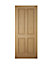 4 panel Raised moulding White oak veneer LH & RH External Front Door, (H)1981mm (W)838mm