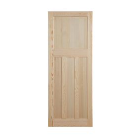 4 panel Traditional Clear pine LH & RH Internal Door, (H)1981mm (W)610mm