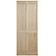 4 panel Unglazed Clear pine Internal Bi-fold Door set, (H)1945mm (W)675mm