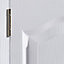 4 panel Unglazed Contemporary White Woodgrain effect Internal Bi-fold Door set, (H)1950mm (W)750mm