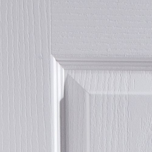 4 panel Unglazed Contemporary White Woodgrain effect Internal Door, (H)1981mm (W)762mm (T)35mm