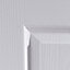 4 panel Unglazed Contemporary White Woodgrain effect Internal Door, (H)1981mm (W)838mm (T)35mm