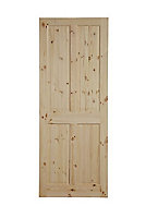 4 panel Unglazed Internal Door, (H)1981mm (W)610mm (T)35mm