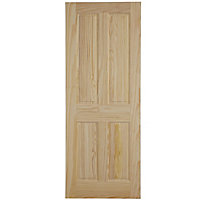 4 panel Unglazed Internal Fire door, (H)1981mm (W)838mm (T)44mm