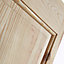 4 panel Unglazed Knotty pine Internal Bi-fold Door set, (H)1946mm (W)750mm