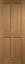 4 panel Unglazed Oak veneer Internal Door, (H)1981mm (W)686mm (T)35mm