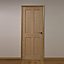4 panel Unglazed Oak veneer Internal Fire door, (H)1981mm (W)838mm (T)44mm
