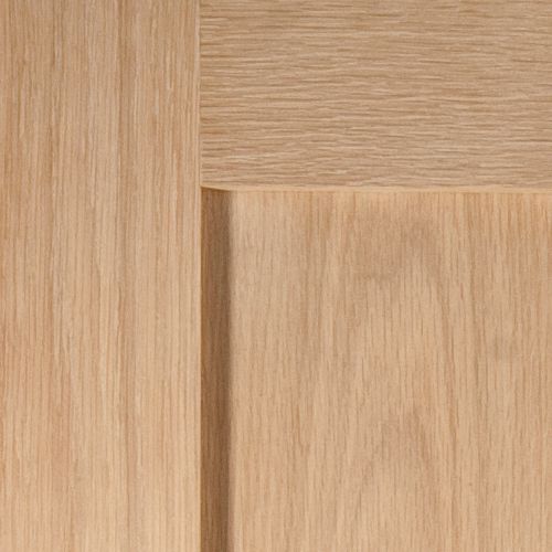 4 panel Unglazed Shaker Oak veneer Internal Fire door, (H)1981mm (W)686mm (T)44mm