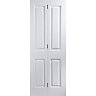 4 panel Unglazed White Internal Bi-fold Door set, (H)1950mm (W)674mm