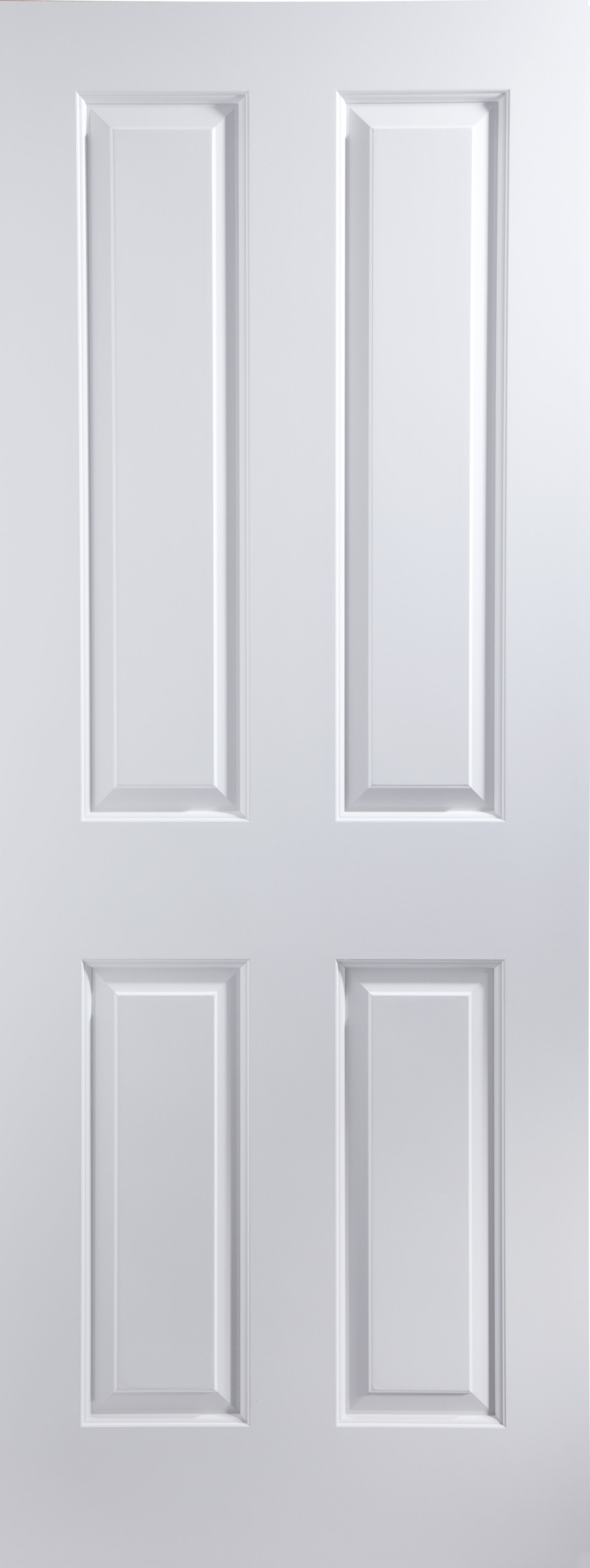 4 panel Unglazed White Internal Door, (H)2032mm (W)813mm (T)35mm