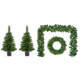 4 piece Christmas decorative set